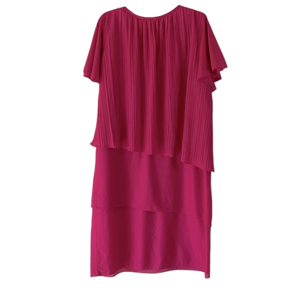 Sandi Dee Vintage Tiered Chiffon Dress 18W - Picture 8 of 10